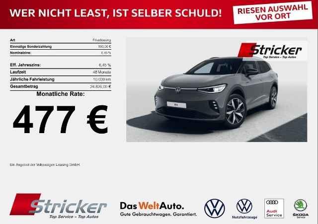 Volkswagen ID.4 GTX 4MOTION Trav. Ass. SHZ APP IQ. Light  Keyless 477,-
