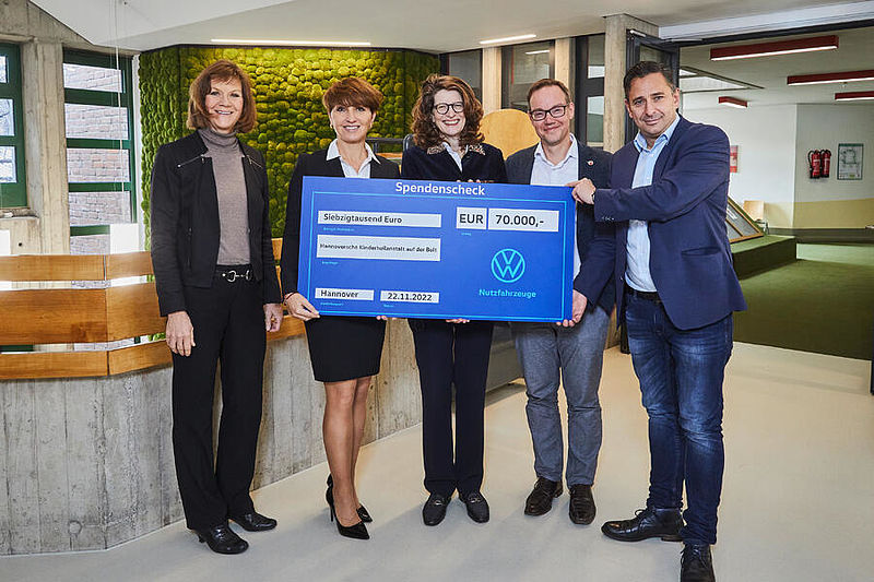Volkswagen Nutzfahrzeuge setzt Spendenengagement für die Kinderheilanstalt AUF DER BULT fort