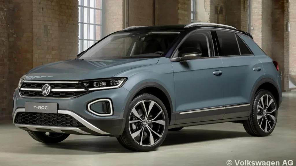 Volkswagen VW T-Roc 2.0 TDI DSG Style BlackStyle Black Style Sondermodell Diesel Anhängerkupplung letzte Modellreihe 2025 2024 TRoc Automatik Leasing Deal Rabatt Abverkauf Nachlass Autohaus Angebot Stricker Detmold Horn-Bad Meinberg Paderborn OWL Extertal gewerbeleasing gewerbe professional class selbstständige business leasing